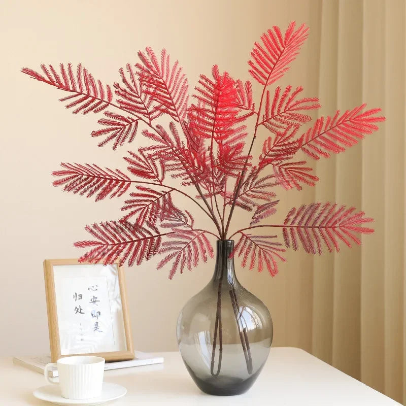 plante artificielle mimosa pour décoration rustique et accessoires photo