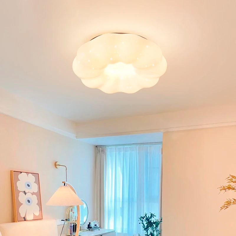 lustre led diamant gypsophile protection des yeux minimaliste