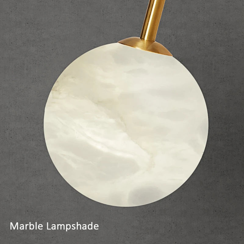 applique design scandinave moderne nordique marbre led