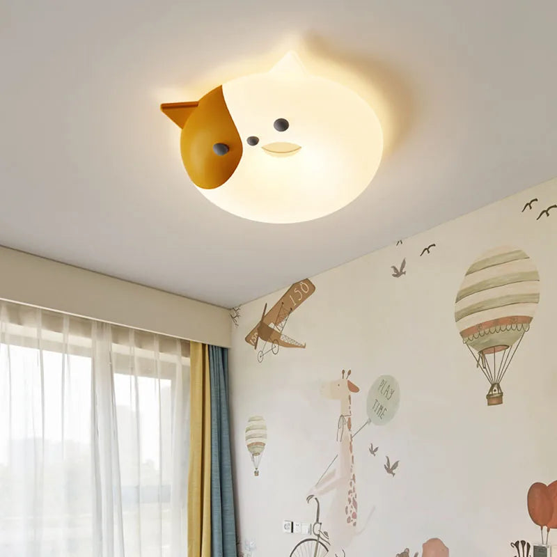 plafonnier led chat mignon pour chambre d'enfant prince et princesse