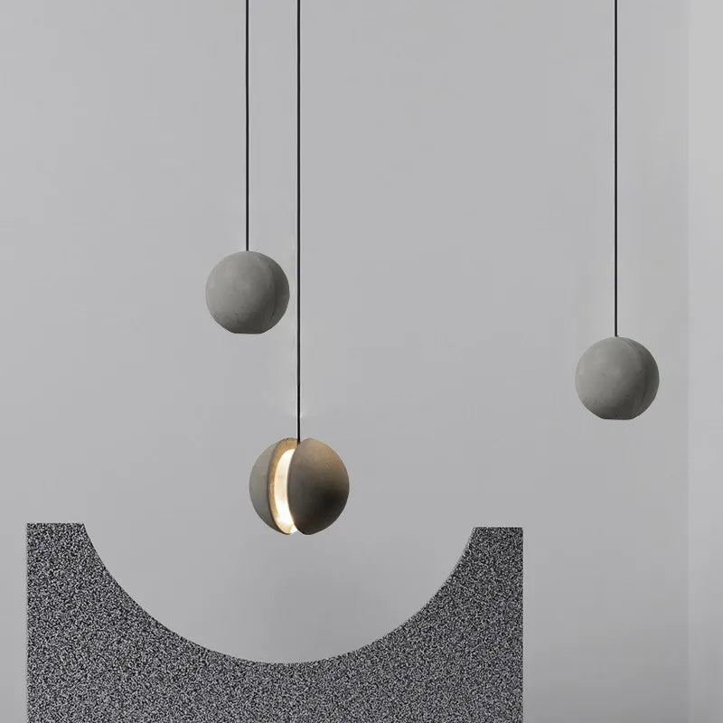 Wabi Sabi – lampe suspendue au Design nordique lune/planète