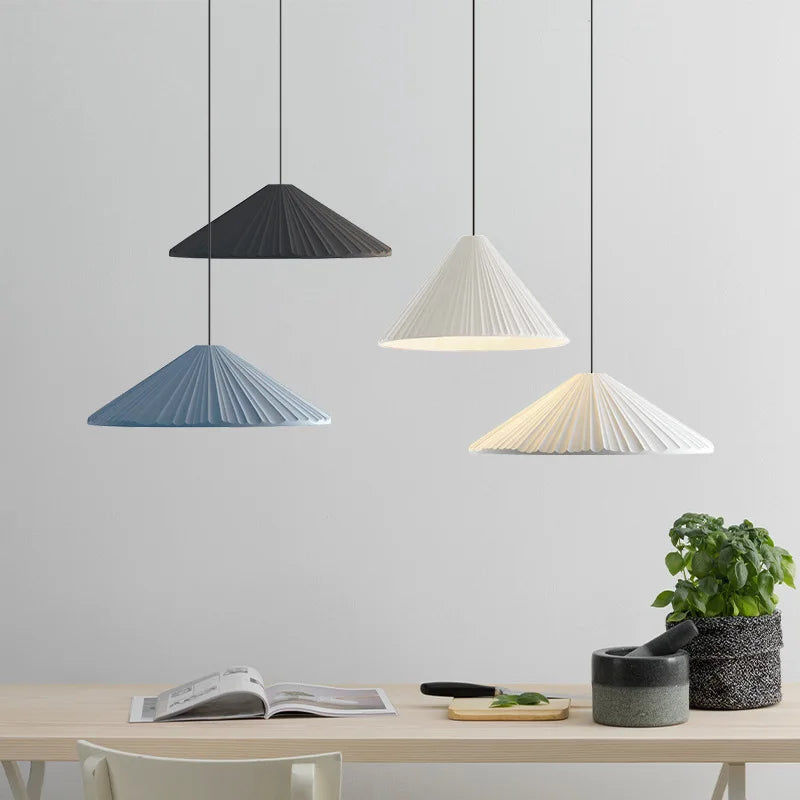 lustre led moderne en forme de chapeau pour éclairage intérieur