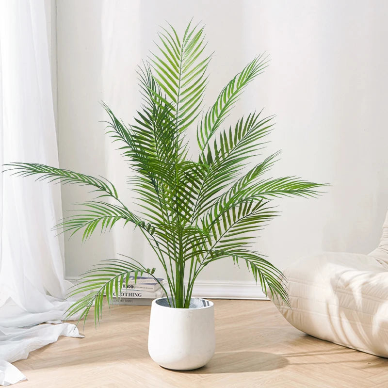 palmier tropical artificiel grandes feuilles pour décoration intérieure et extérieure