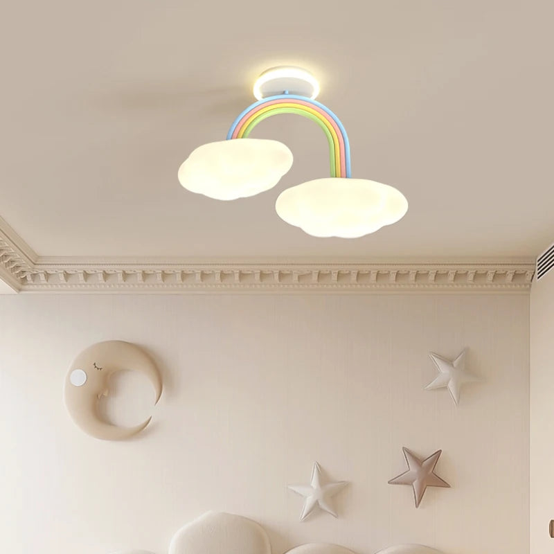 lustre mignon pour chambre d'enfants en style princesse et nuage