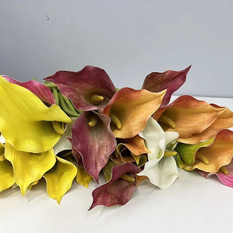 lot de 4 lys calla artificiels pour décoration de mariage