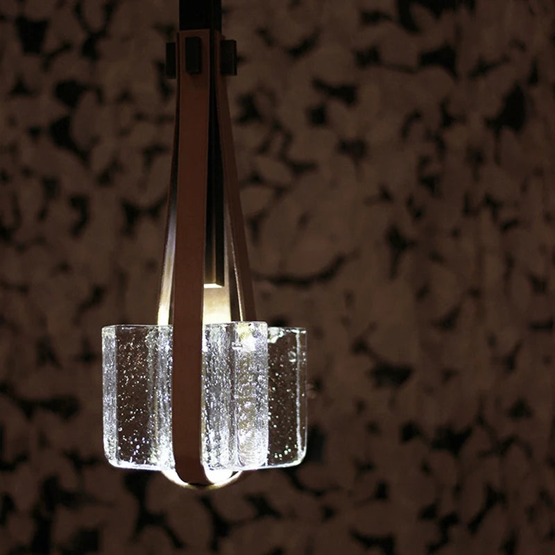 lustre en cristal design moderne pour restaurants bars et cafés