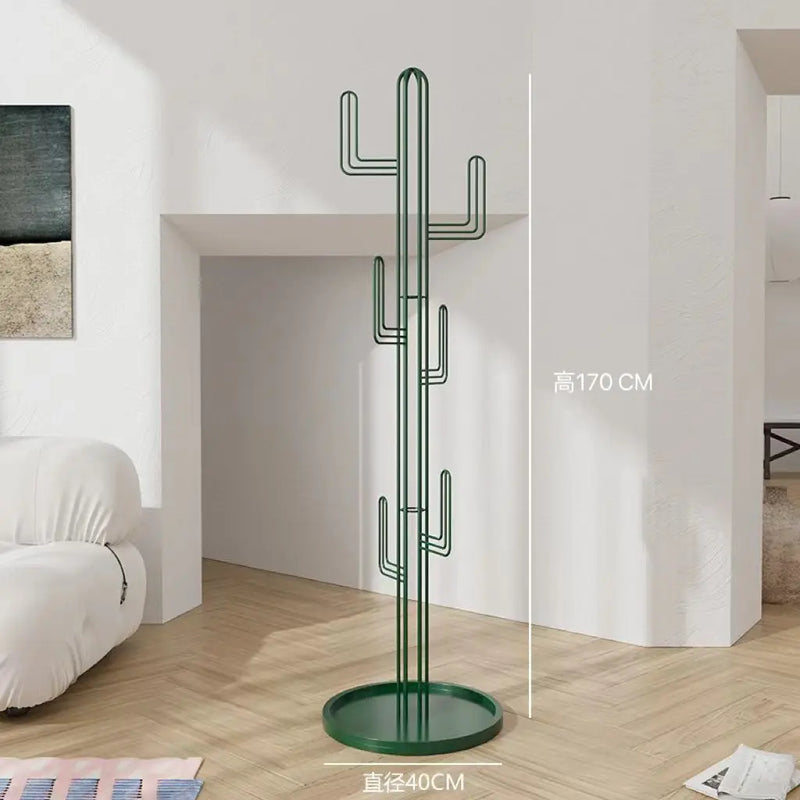 porte-manteau sur pied design moderne en forme de cactus