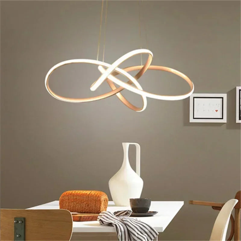 lustre suspendu led moderne pour décoration maison