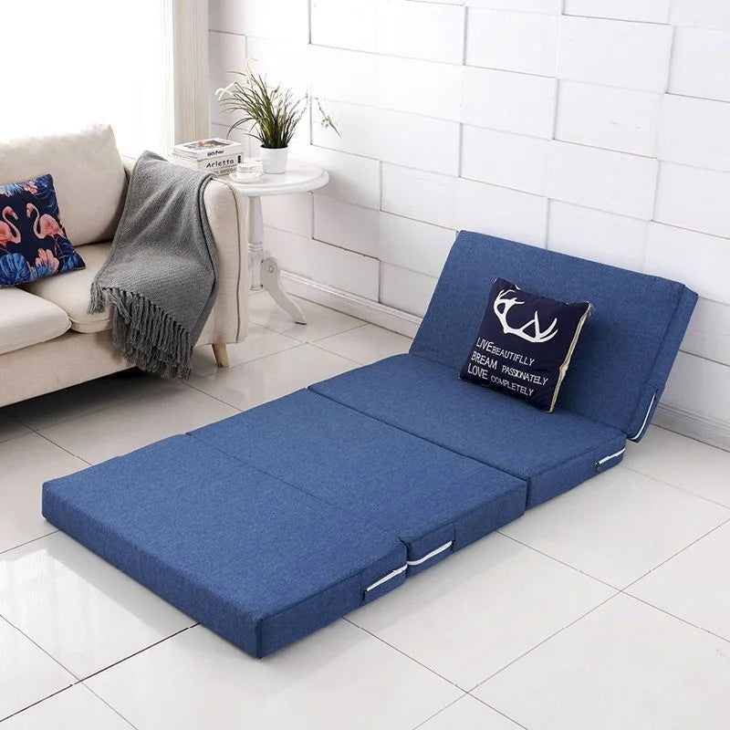 matelas pliable multifonctionnel en coton lin éponge durable et écologique