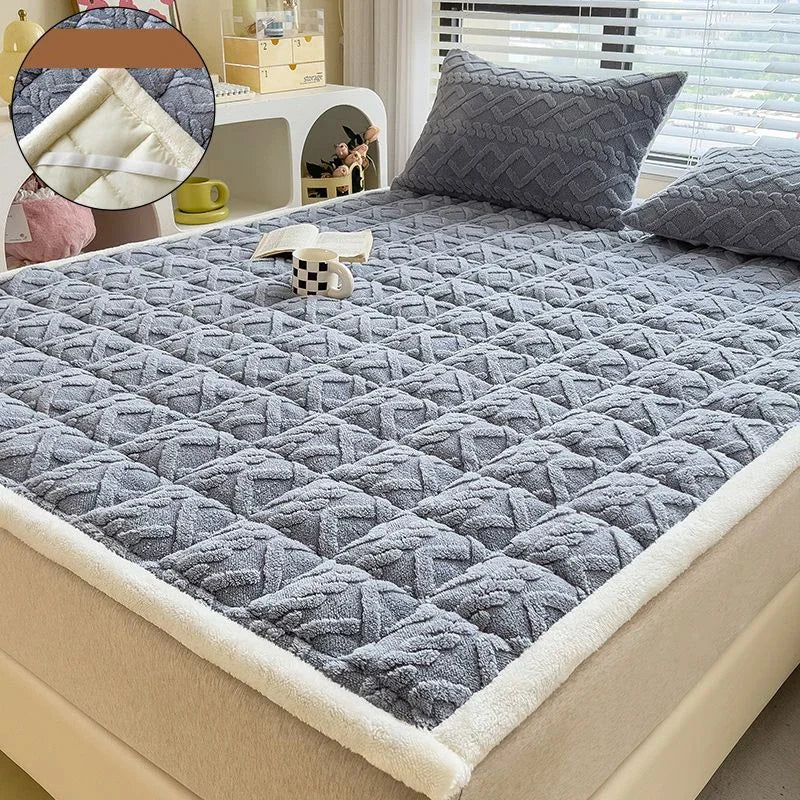 surmatelas doux en velours agneau pour étudiants et dortoirs