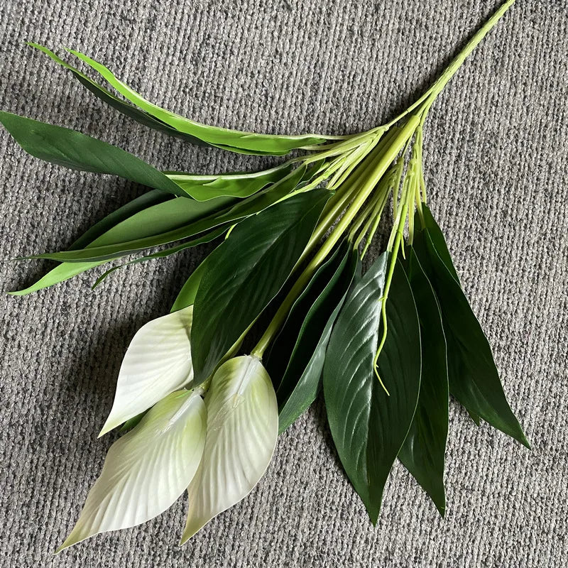 plantes artificielles tropicales monstera anthurium pour décoration intérieure