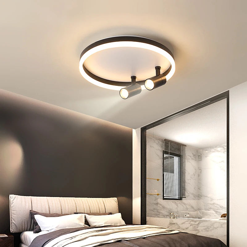 plafonnier led moderne avec projecteur pour décoration intérieure