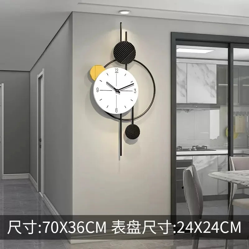 horloge murale moderne et élégante pour décoration intérieure