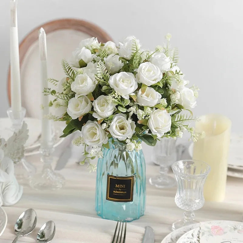 bouquet de pivoines artificielles pour mariage et décoration intérieure