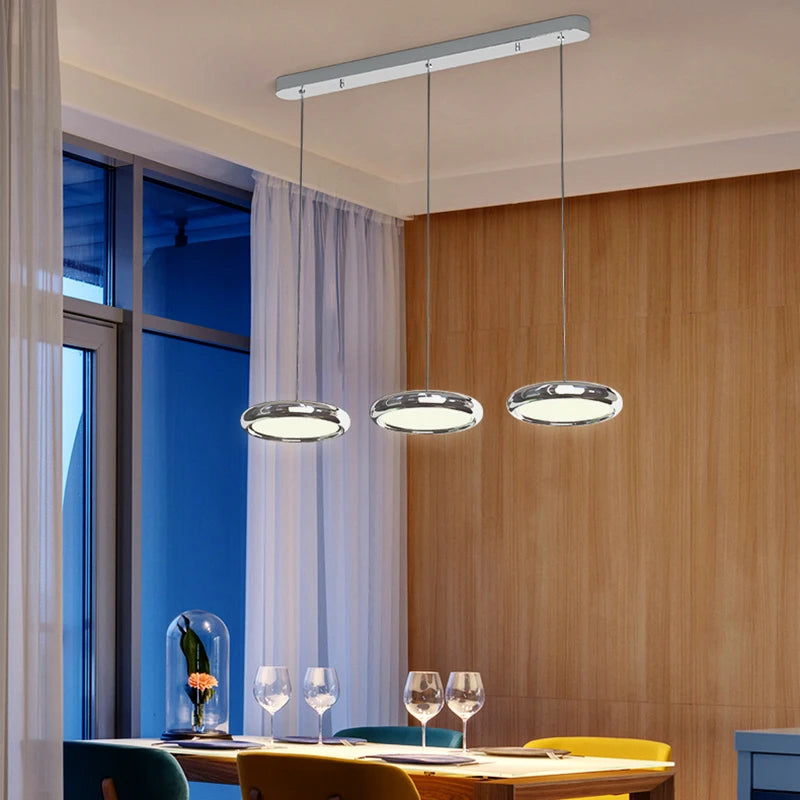 lustre rond moderne avec gradation pour restaurant et bar