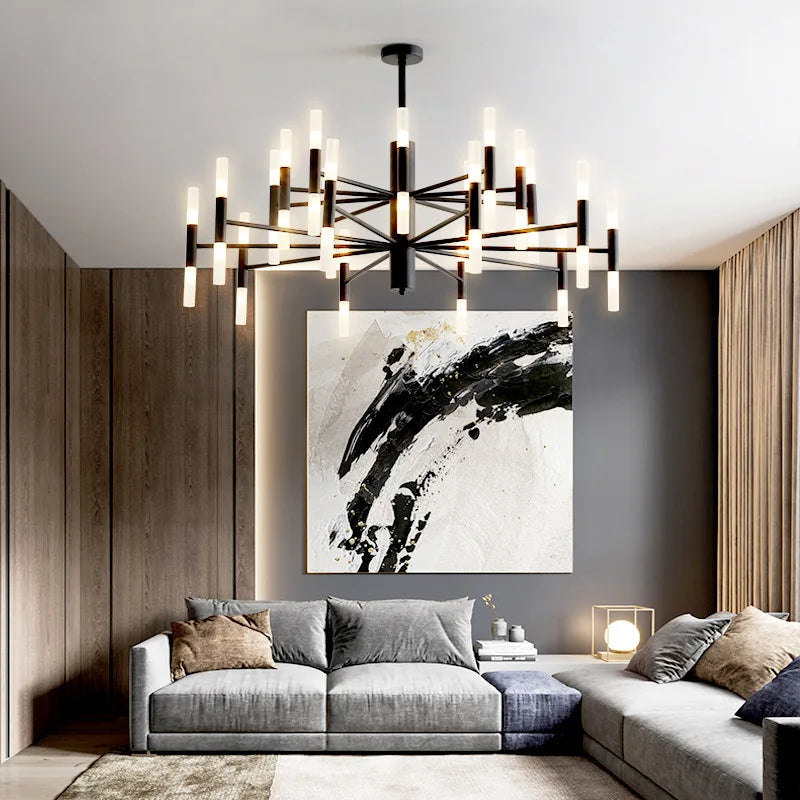 lustre art déco moderne design suspendu pour intérieur lumineux