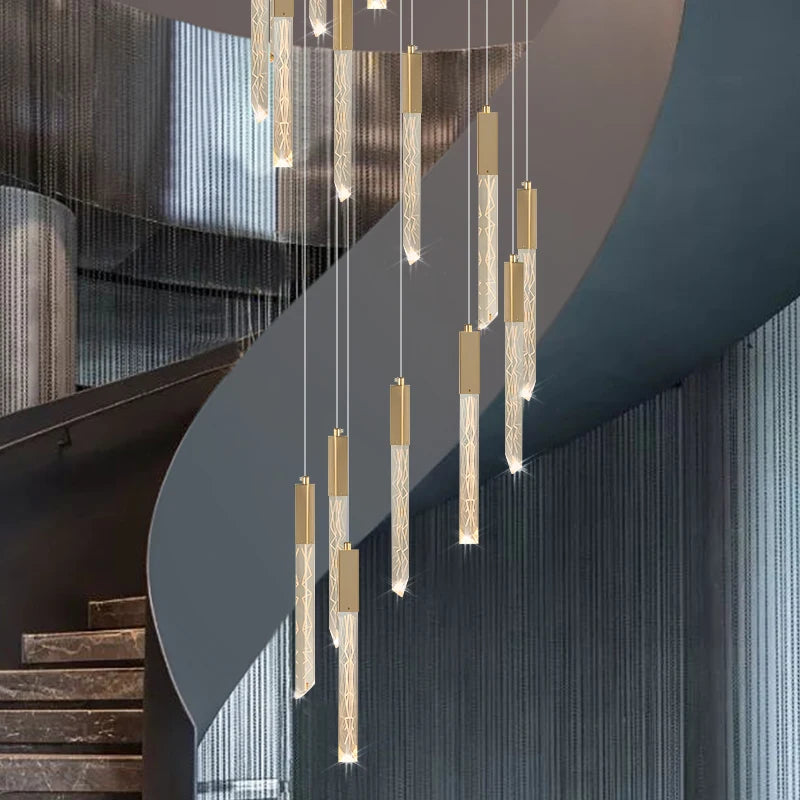 lustre moderne en cristal design personnalisé pour intérieur contemporain