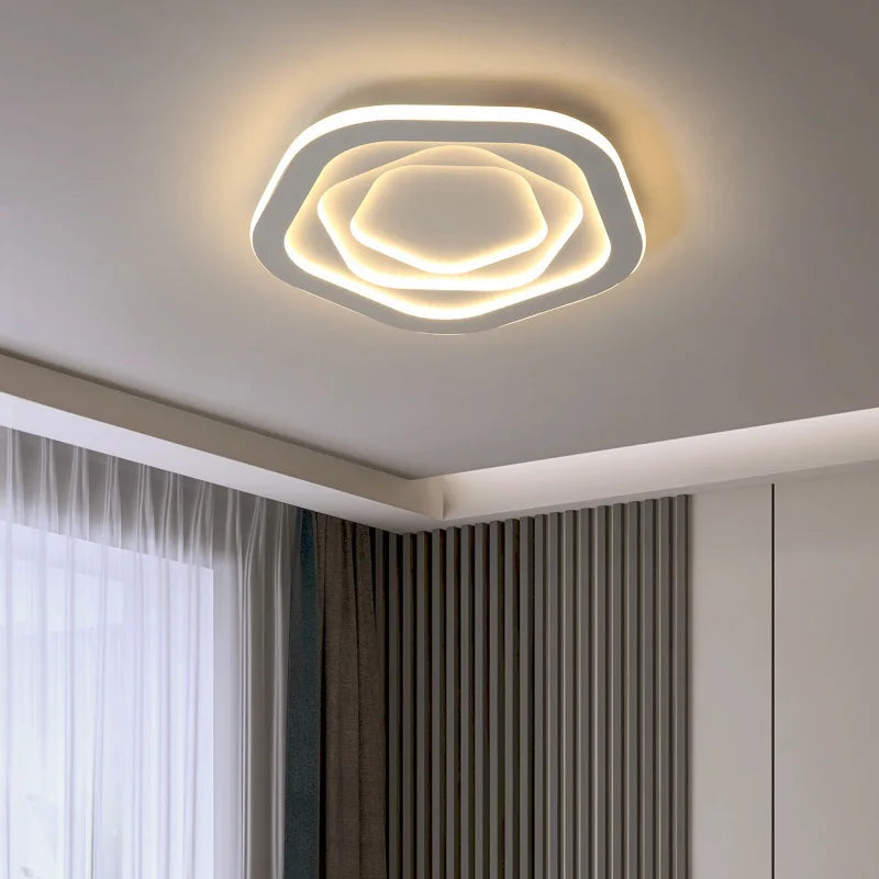 plafonnier moderne minimaliste à lumière led créative ultra mince