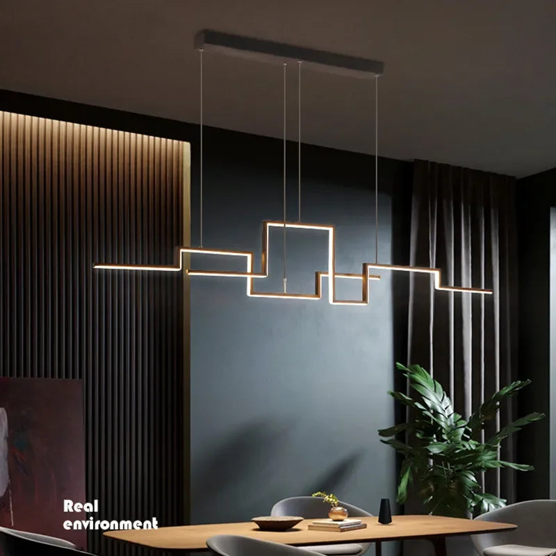 lustre moderne dimmable pour intérieur design élégant à suspendre