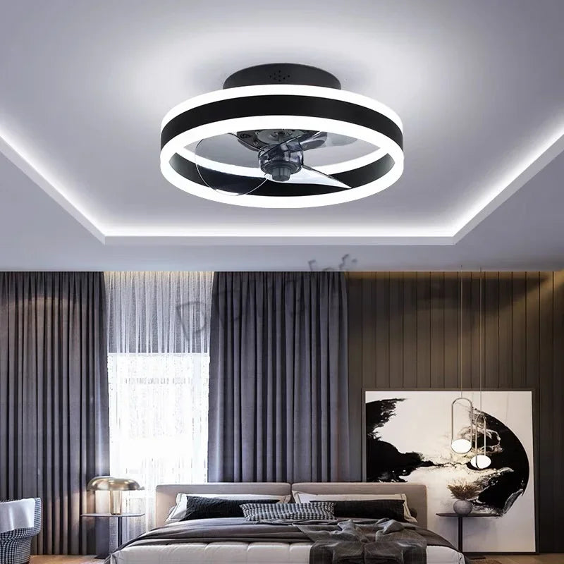 plafonnier ventilateur de plafond lumineux télécommandé dimmable décoratif