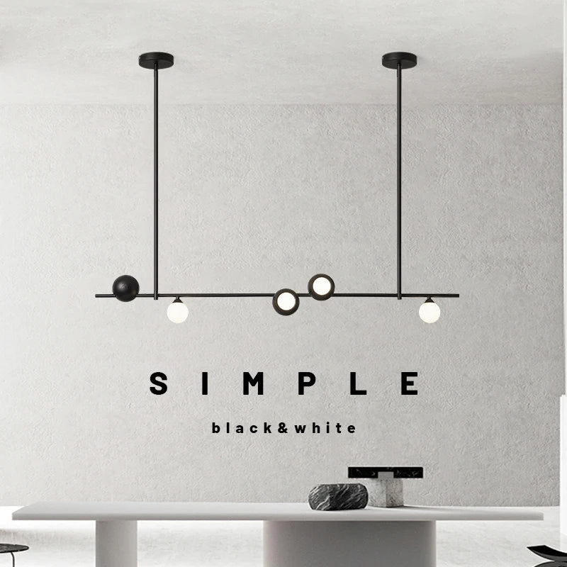 lustre style minimaliste italien moderne pour restaurant ou bar