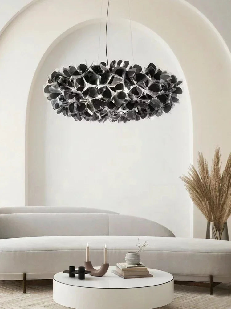 Italy Petal Lustre Led Chandelier Ceiling Pendant Lamps Suspension Hanging Light Fixture Indoor