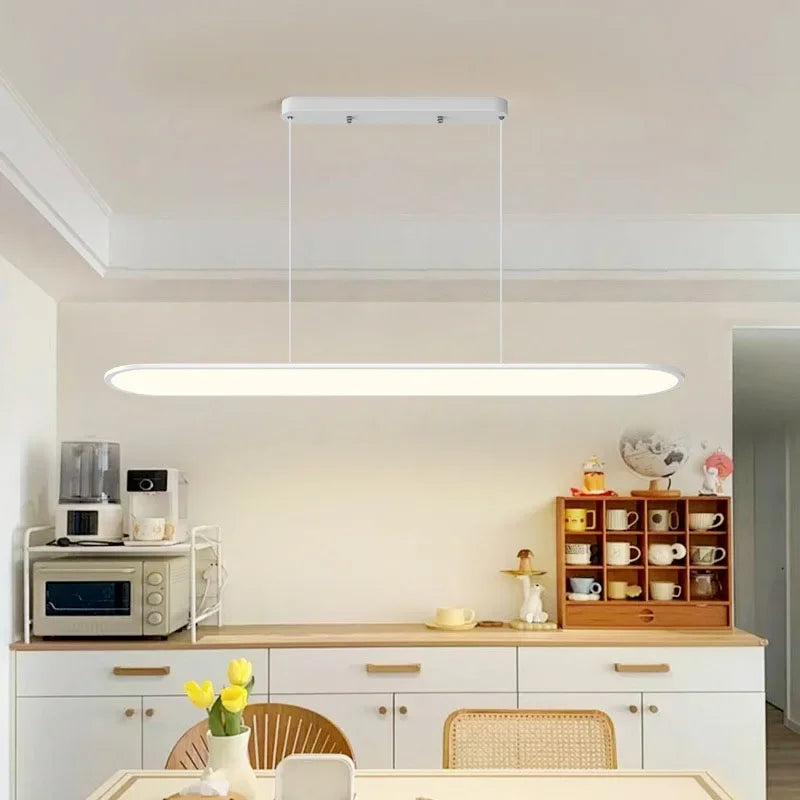 suspension led moderne minimaliste en ferronnerie pour bar