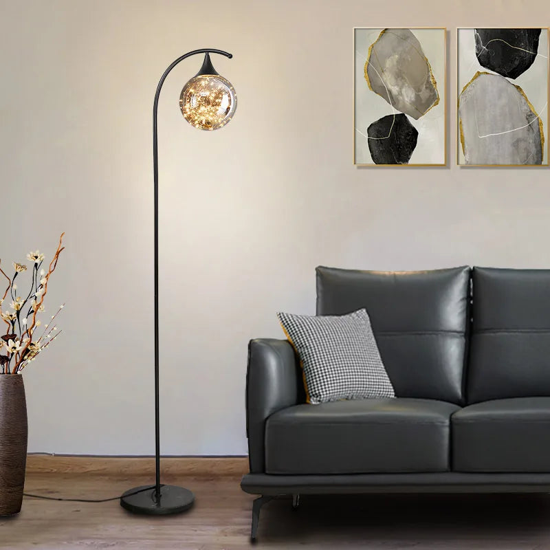 lampadaire led en verre multicolore pour une ambiance chaleureuse