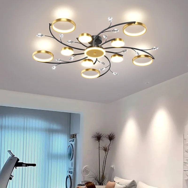 lustre led style nordique décoration maison luminaire suspendu