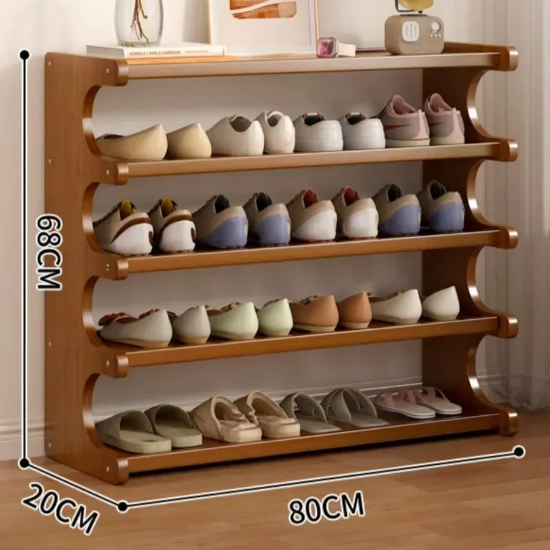 organisateur de chaussures à étagères peu encombrantes pour le rangement intérieur