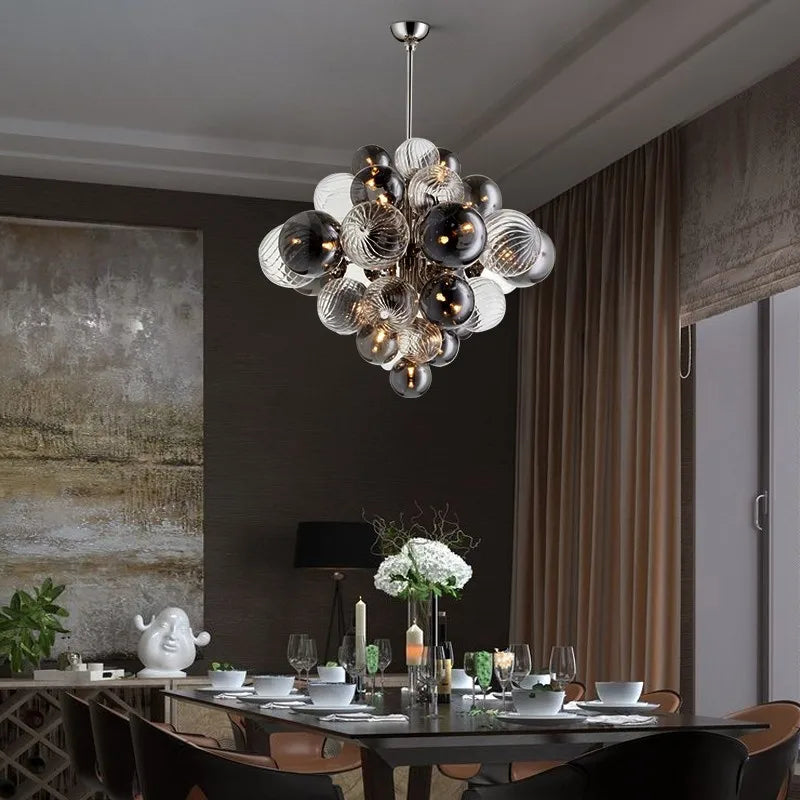 Scandinavia Designer Hanging Rod Pendant Light Ceiling Chandelier Suspension Lamp for Living Room Bedroom