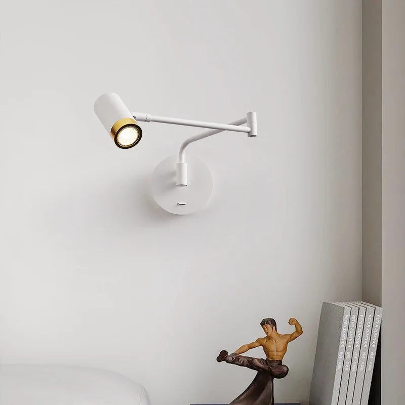 lampe de chevet moderne télescopique design créatif minimaliste