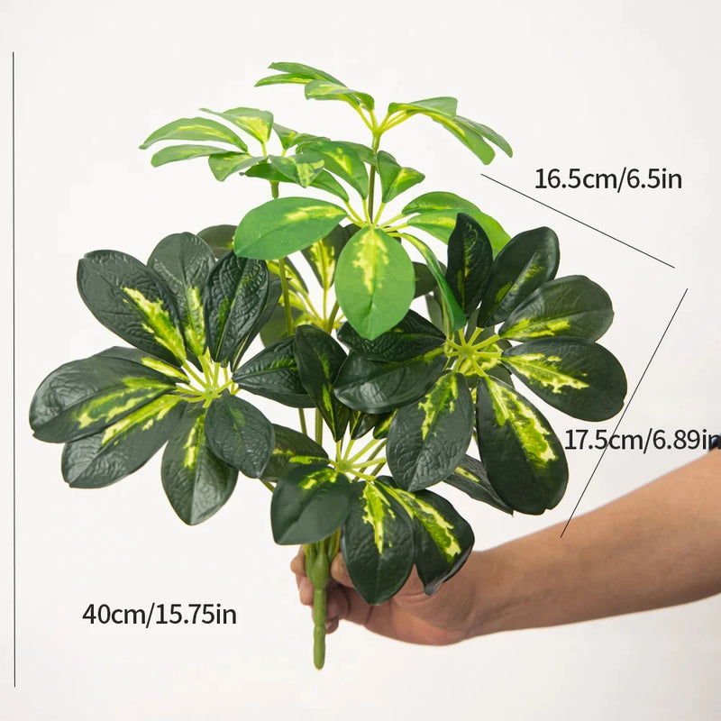 plante tropicale artificielle avec feuilles de bananier pour décoration jardin