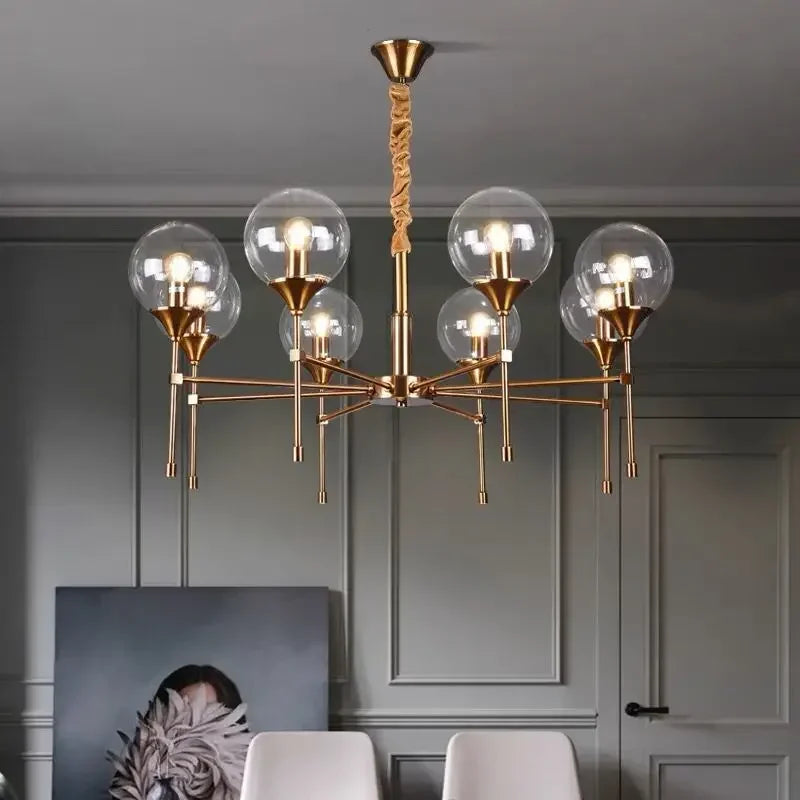 lustre moderne nordique design élégant pour éclairage d'ambiance