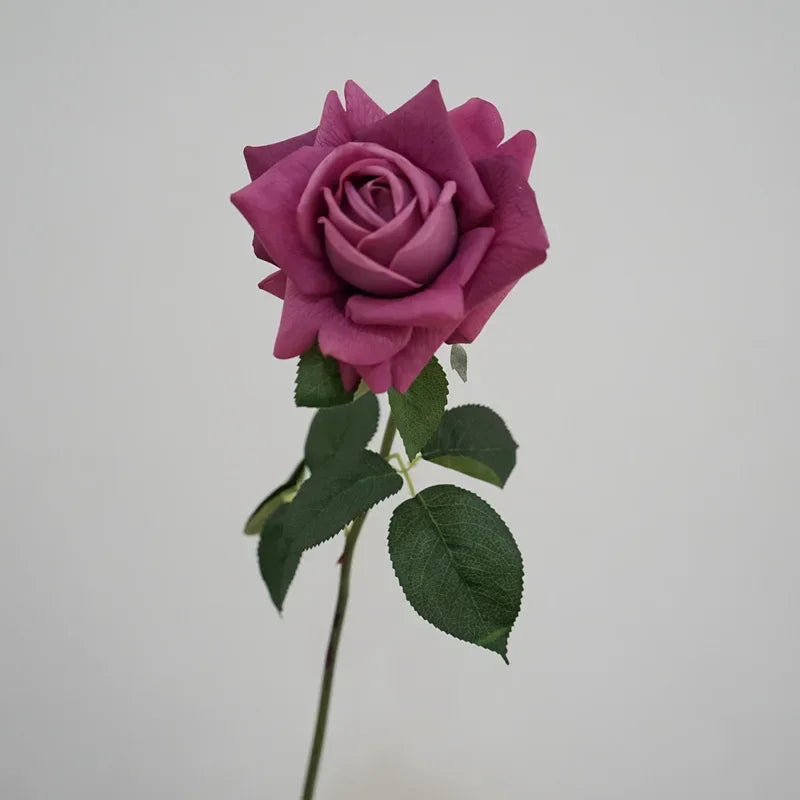 branche de roses artificielles en latex pour décoration et cadeaux