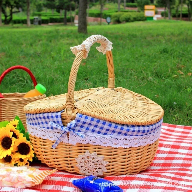 paniers de rangement en osier pratiques et mignons