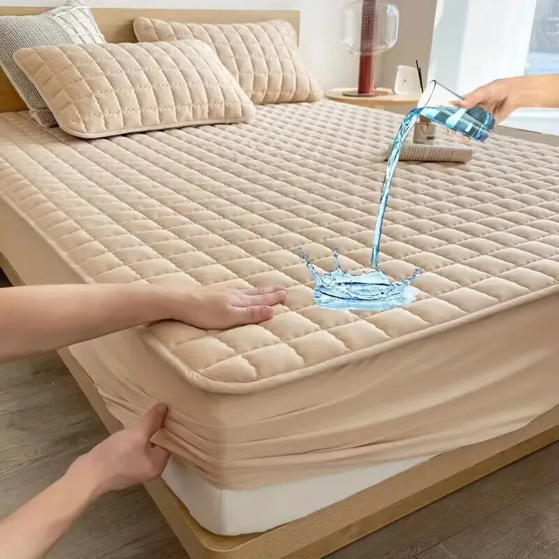 protège-matelas imperméable anti-acariens antibactérien motif relief