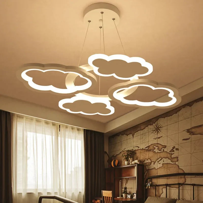 lustre led moderne créatif pour chambre enfant et salon intérieur