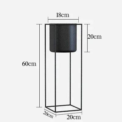 support de plantes nordique en fer forgé pour décoration intérieure et extérieure
