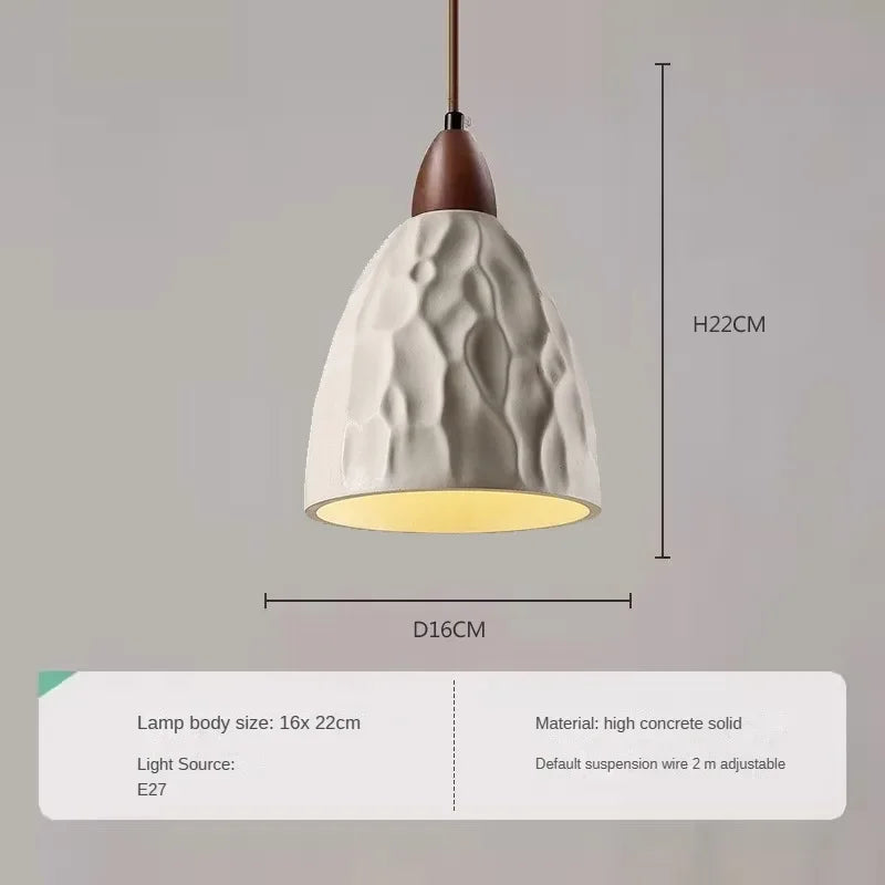 lustre moderne en bois et marbre pour intérieur élégant