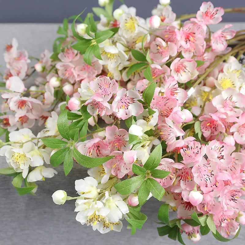 fleurs artificielles en soie pour décoration intérieure élégante