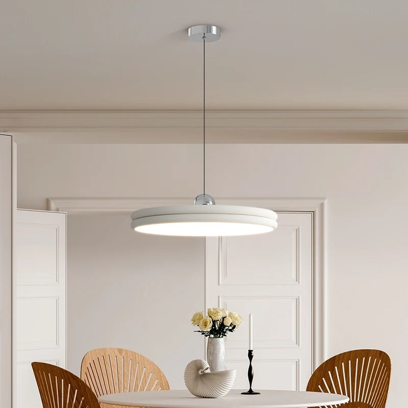 lustre circulaire nordique moderne ovni minimaliste luminaire intérieur