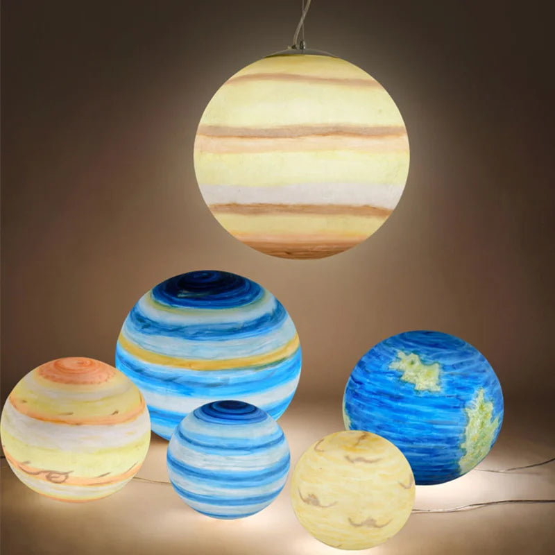 lampe décorative planètes lune soleil mars et autres