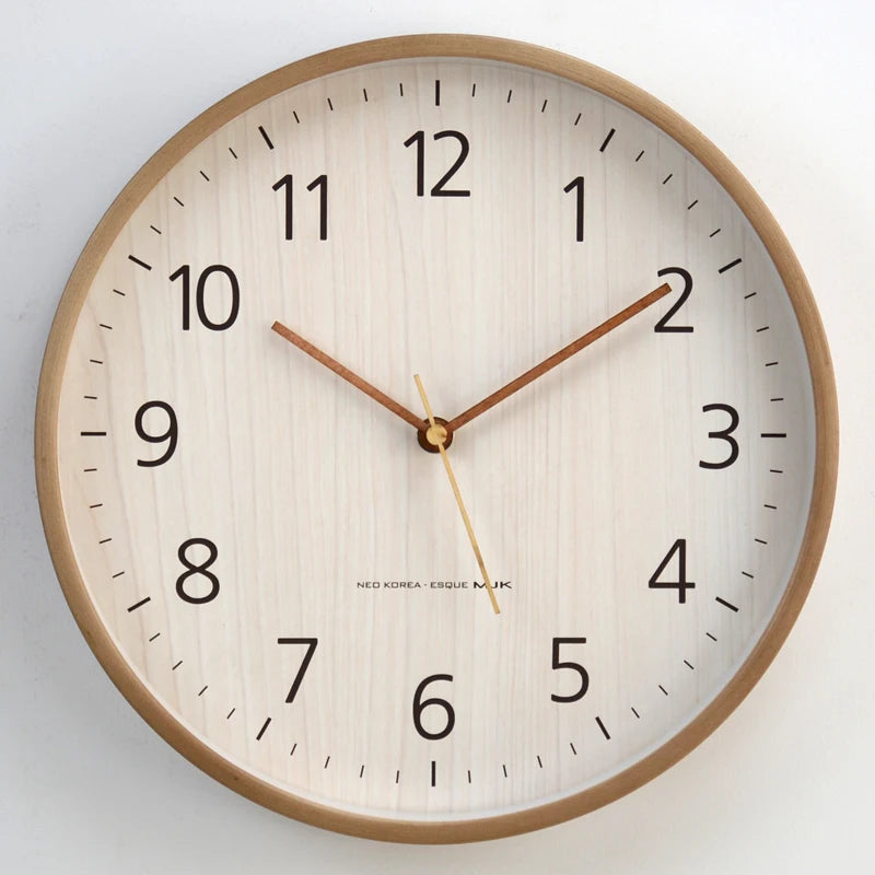 horloge murale en bois moderne décoration créative pour maison