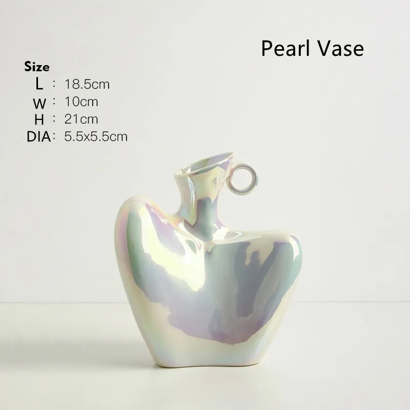 vase humain créatif en céramique pour décoration moderne