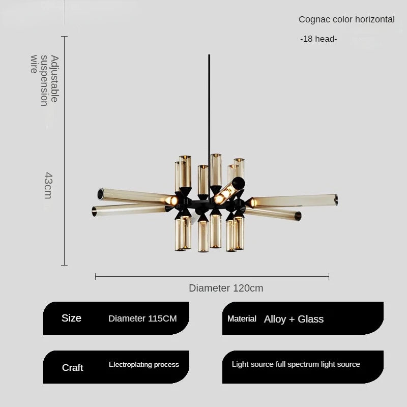 lampe à poser en verre design italien pour espaces modernes