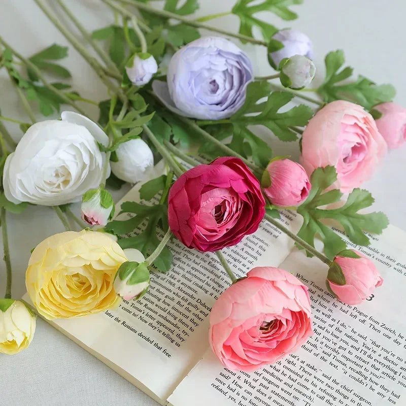 fleurs artificielles en soie pour décoration de jardin et balcon