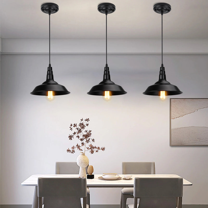 lampes suspendues modernes en aluminium led style industriel