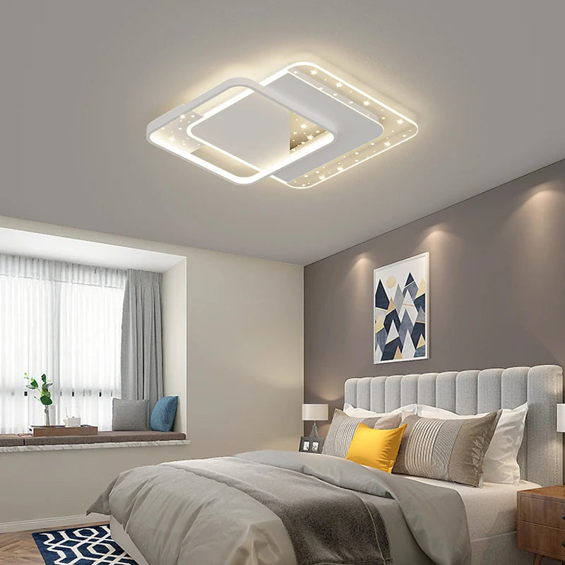 plafonnier moderne à leds pour éclairage intérieur décoratif