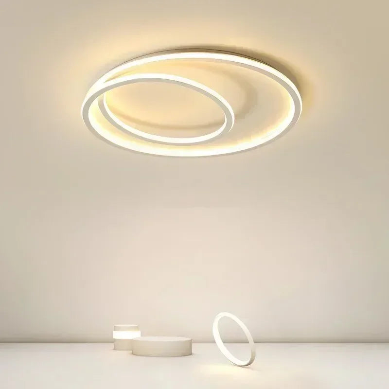 lustre moderne à leds pour décoration intérieure élégante